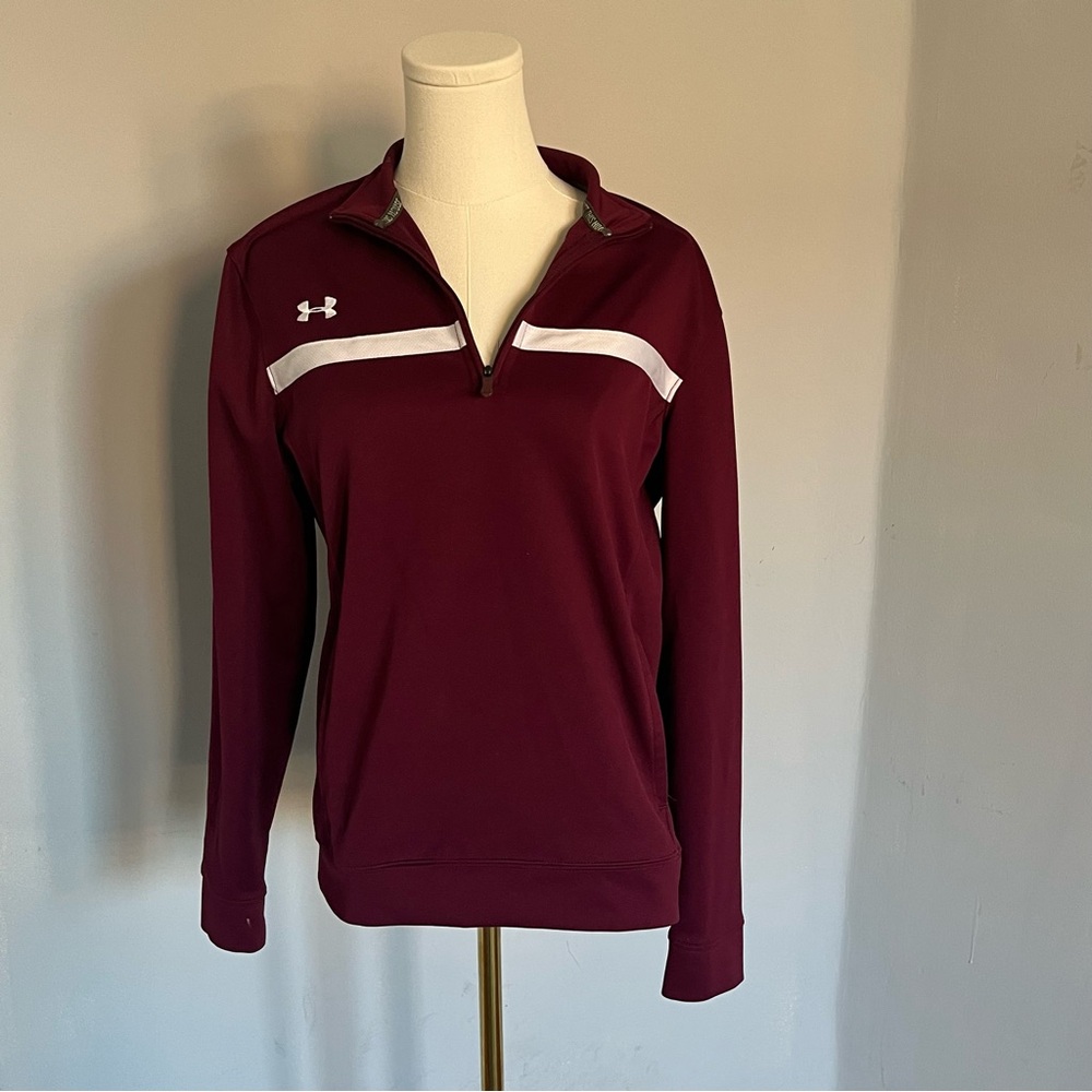 Under Armour Maroon Quarter-Zip Pullover